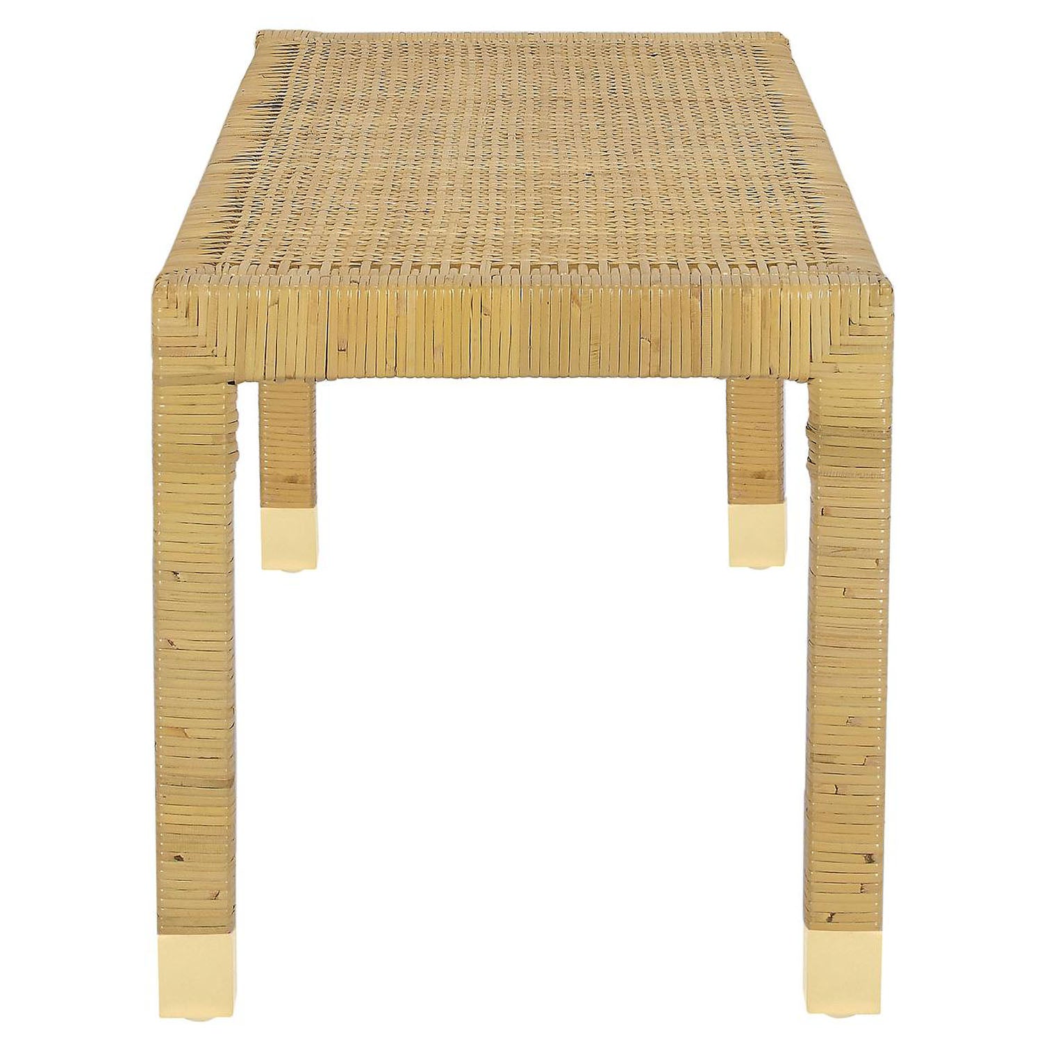 TOV Furniture Amara Cream Linen Bench