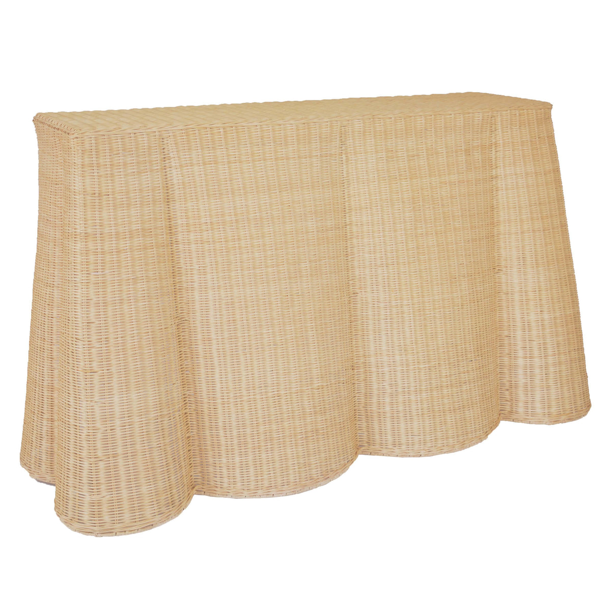 TOV Furniture Egan Natural Rattan Console Table