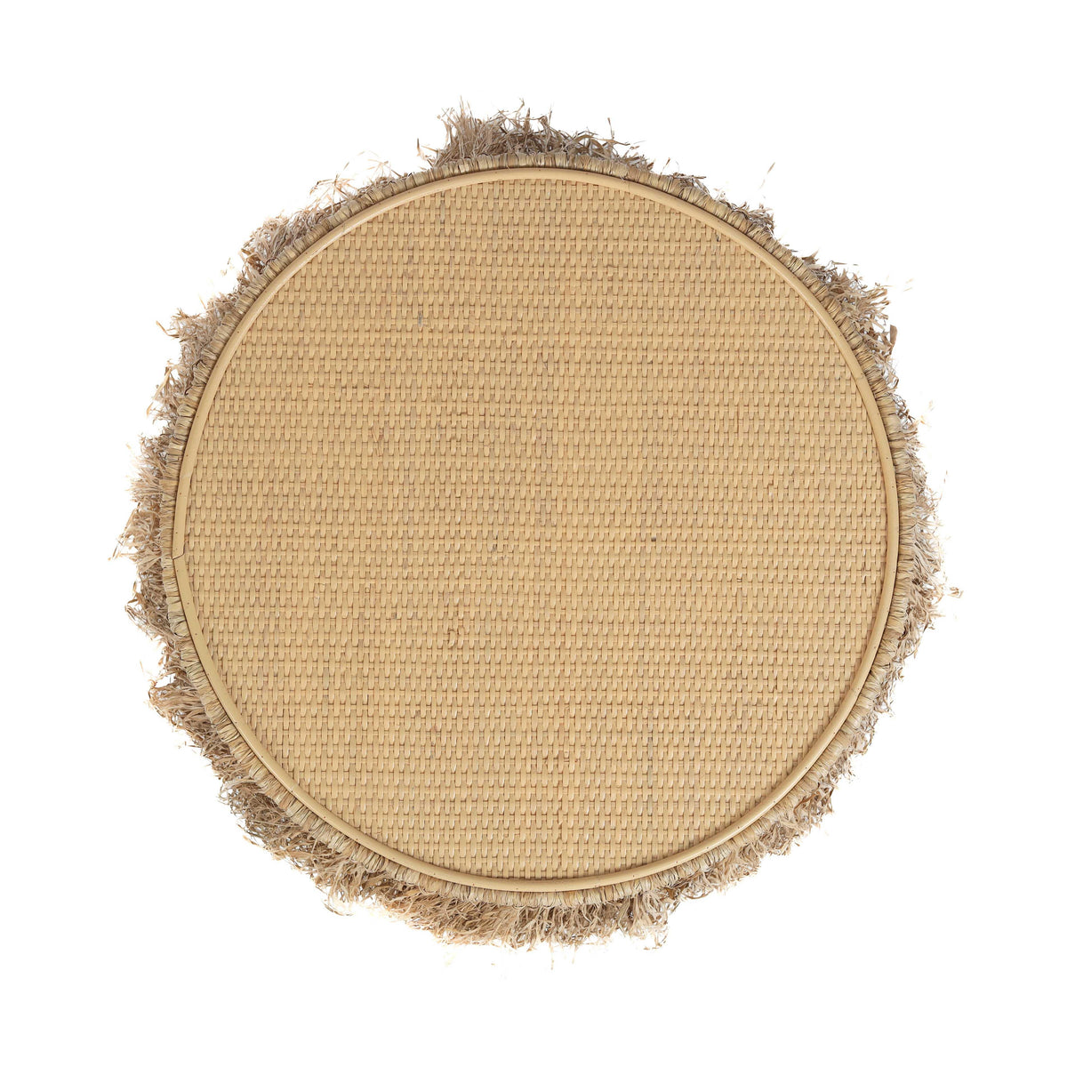 TOV Furniture Luau Natural Rattan Round End Table