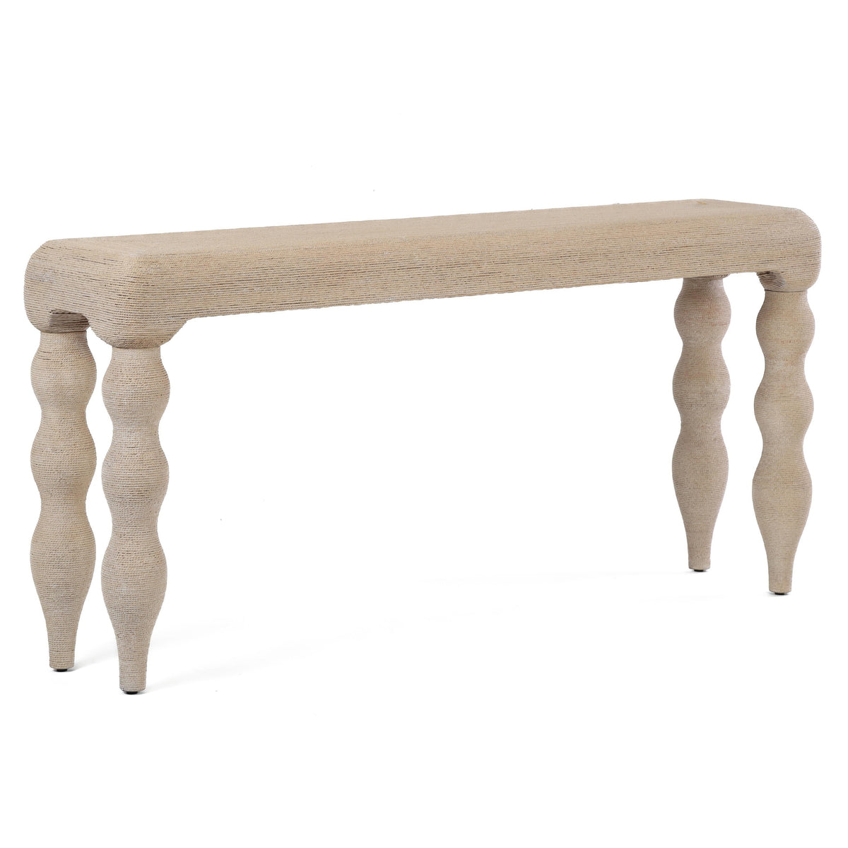 TOV Furniture Vicky Natural Woven Seagrass Console Table