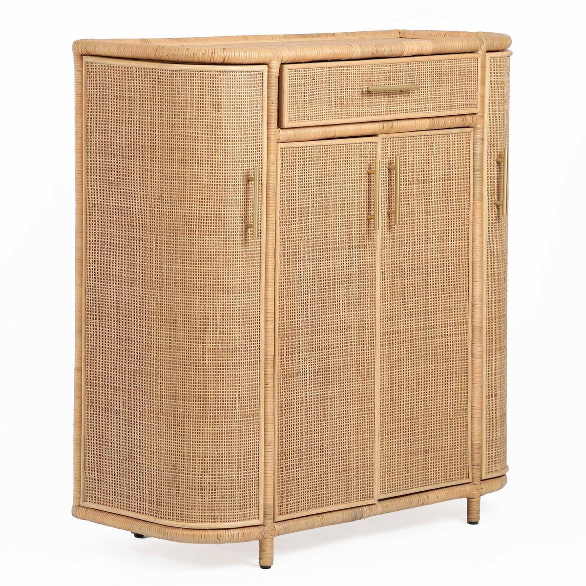 TOV Furniture Tarot Natural Rattan Bar Cabinet
