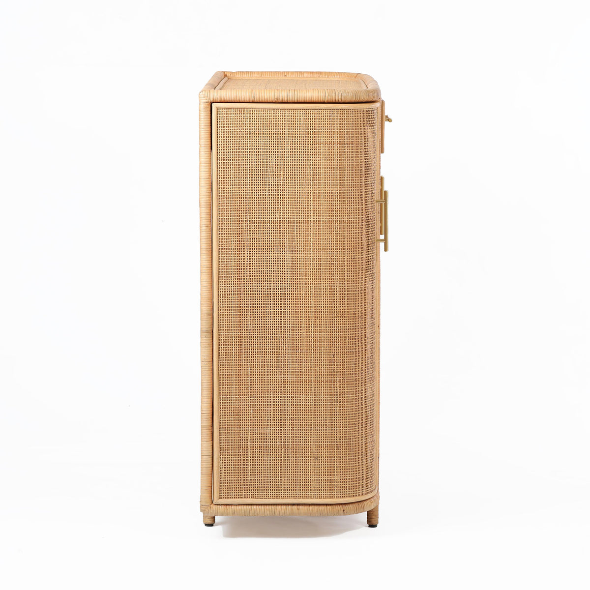 TOV Furniture Tarot Natural Rattan Bar Cabinet
