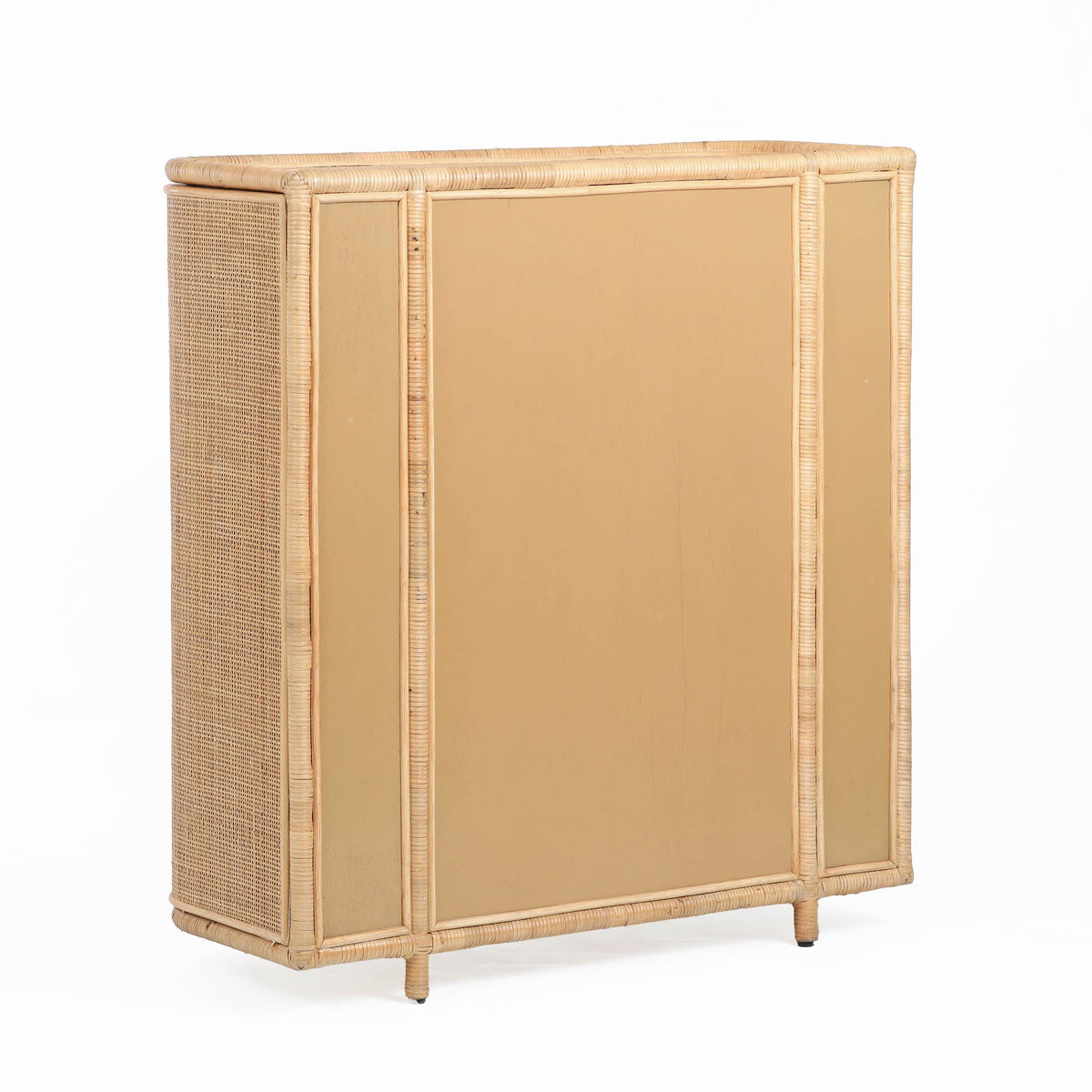 TOV Furniture Tarot Natural Rattan Bar Cabinet