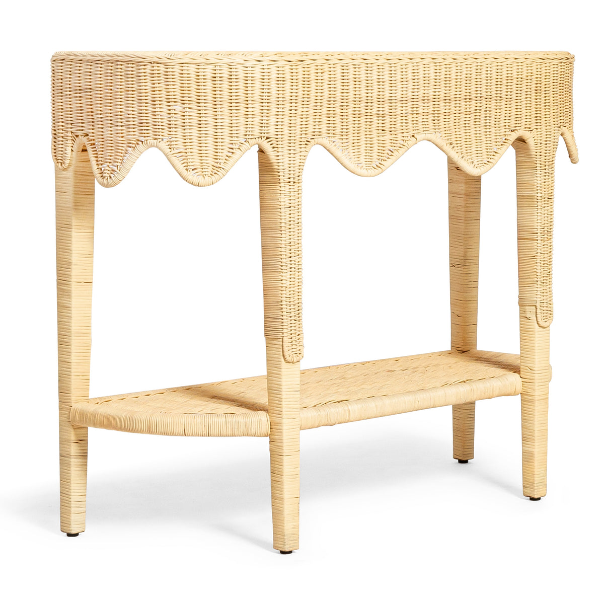 TOV Furniture Sally Natural Rattan Console Table
