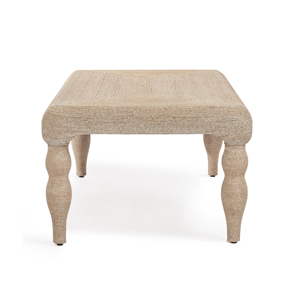 TOV Furniture Vicky Natural Woven Seagrass Rectangular Coffee Table