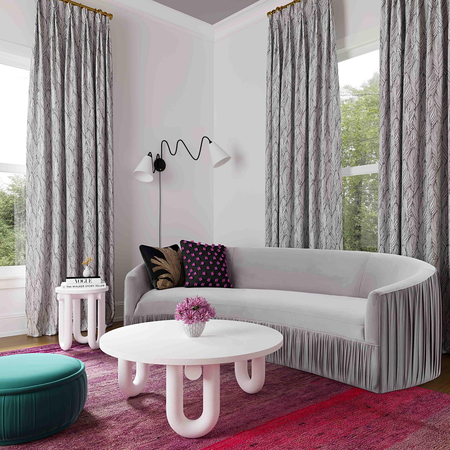 TOV Furniture Tildy Concrete Coffee Table