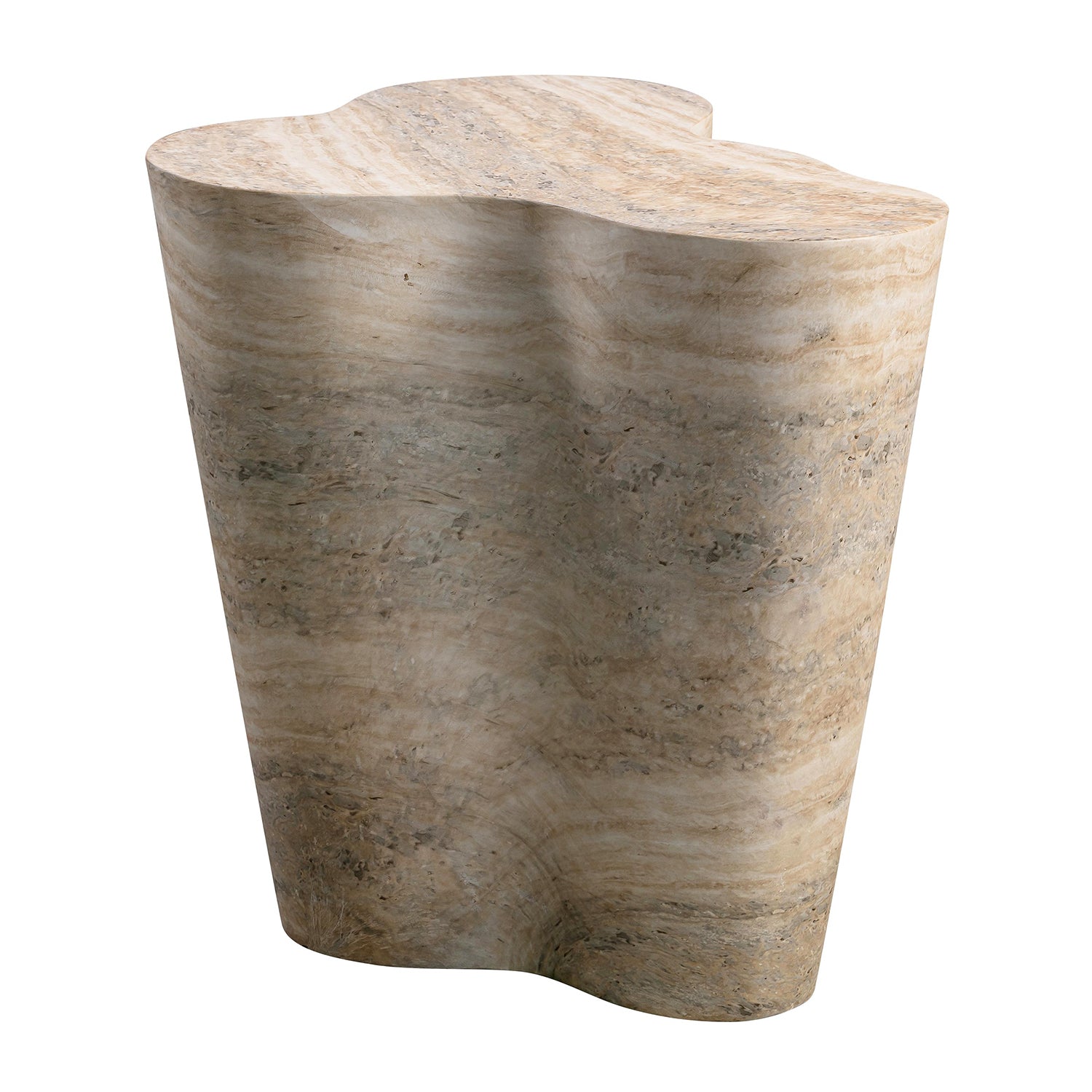 TOV Furniture Slab Faux Tall Side Table