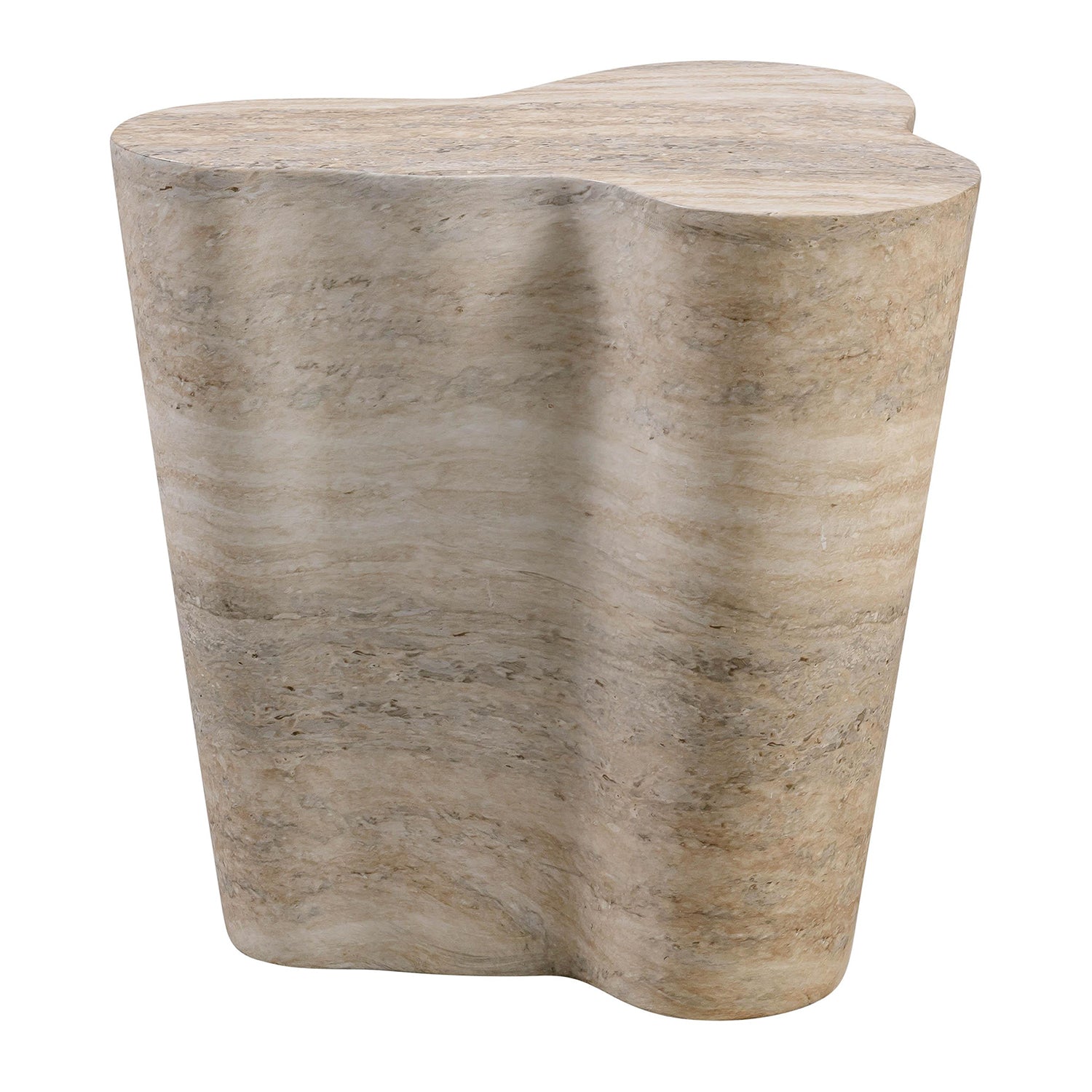 TOV Furniture Slab Faux Short Side Table