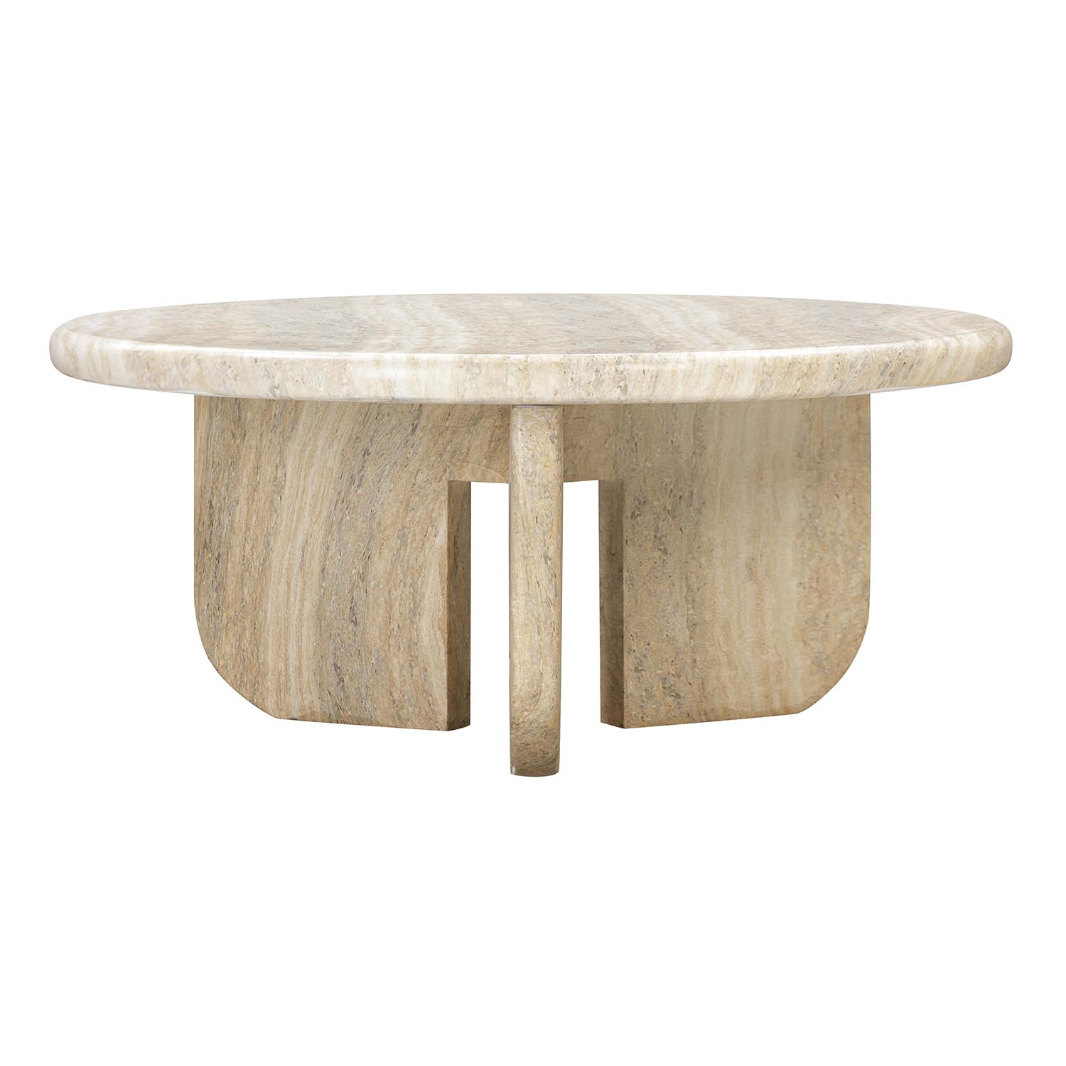 TOV Furniture Patrizia Concrete Round Coffee Table