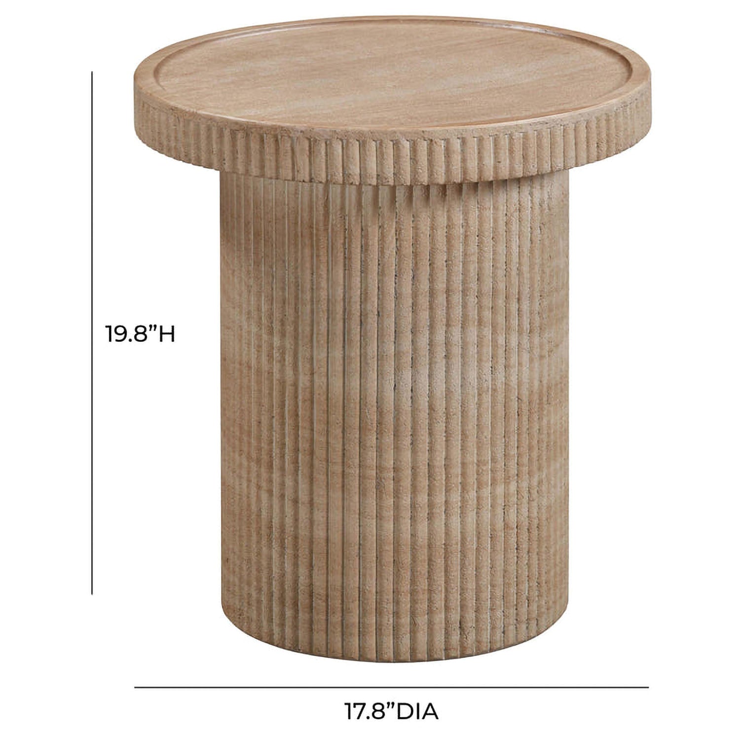 TOV Furniture Darcy Concrete Indoor/Outdoor Side Table