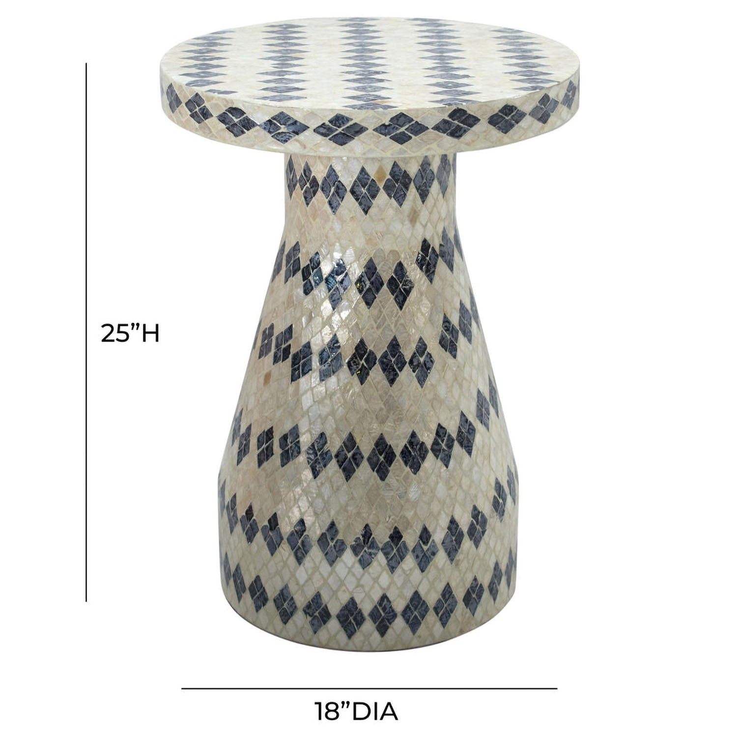 TOV Furniture Halio Shell Side Table