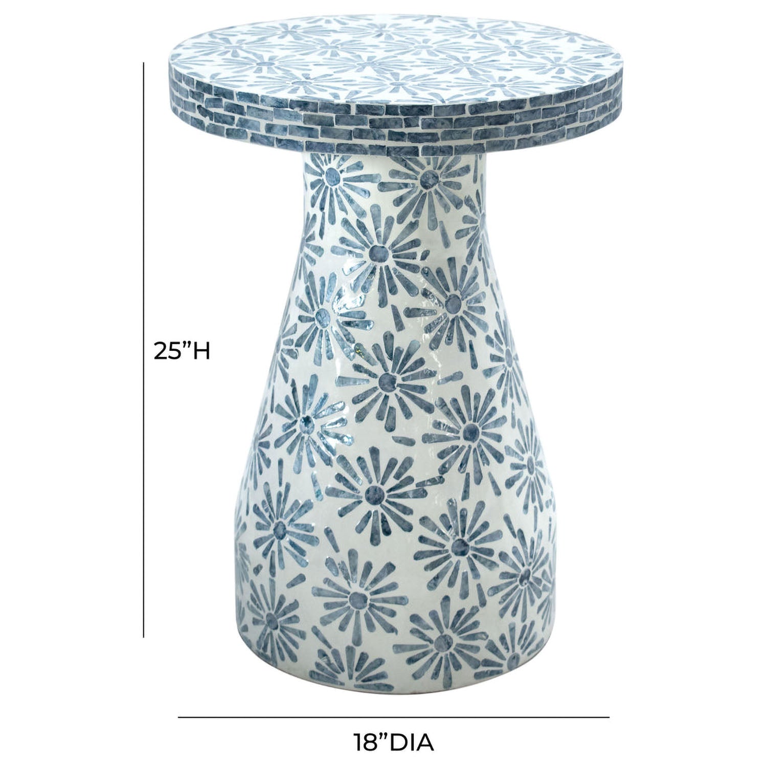 TOV Furniture Halio Shell Side Table
