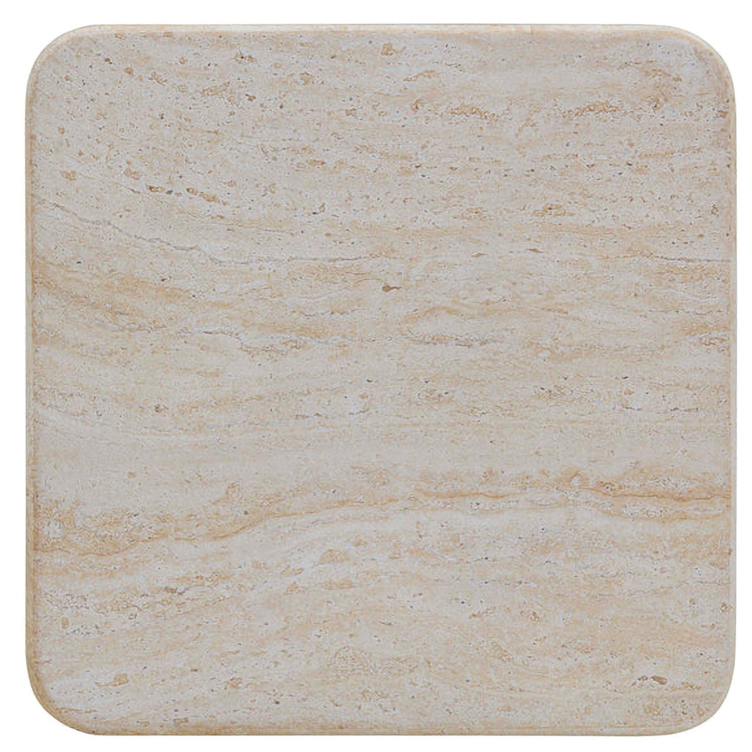 TOV Furniture Brut Travertine & Breccia Concrete Indoor/Outdoor Side Table