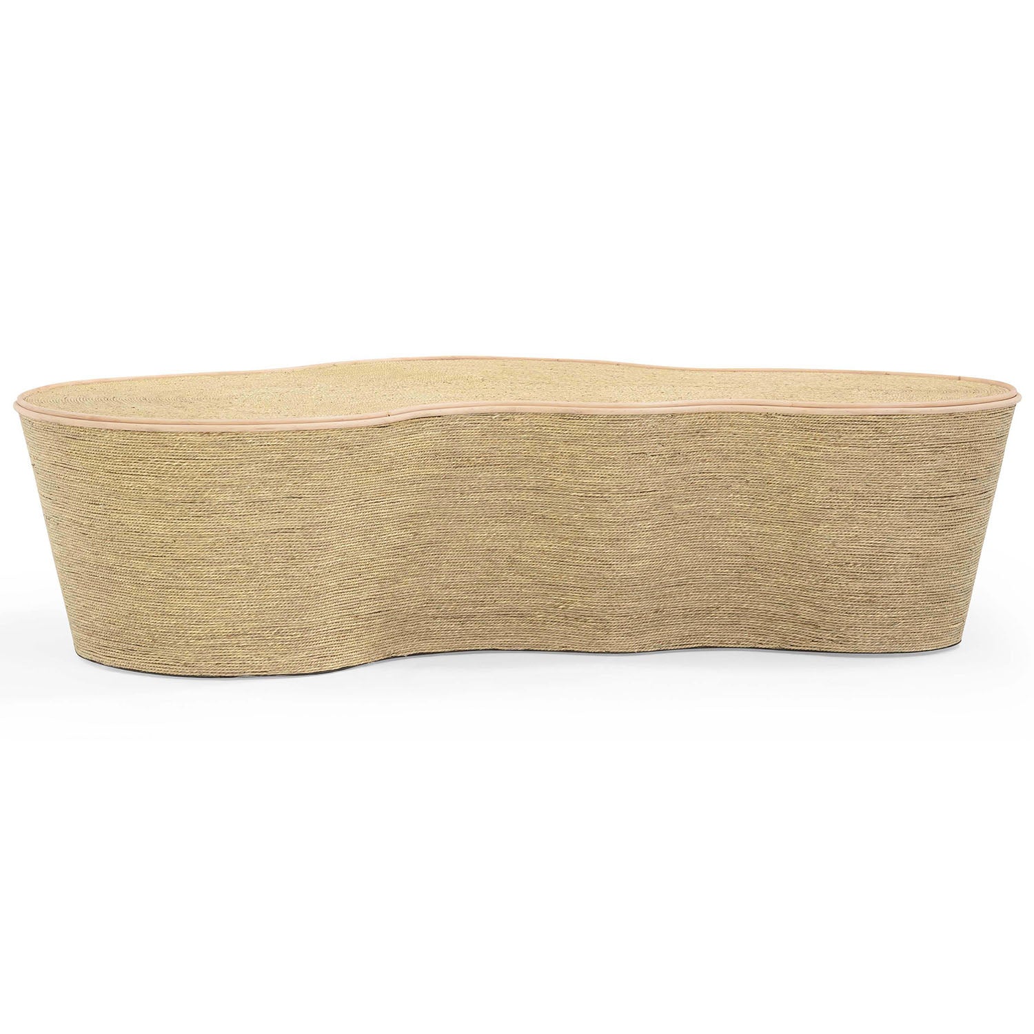 TOV Furniture Slab Natural Seagrass Coffee Table