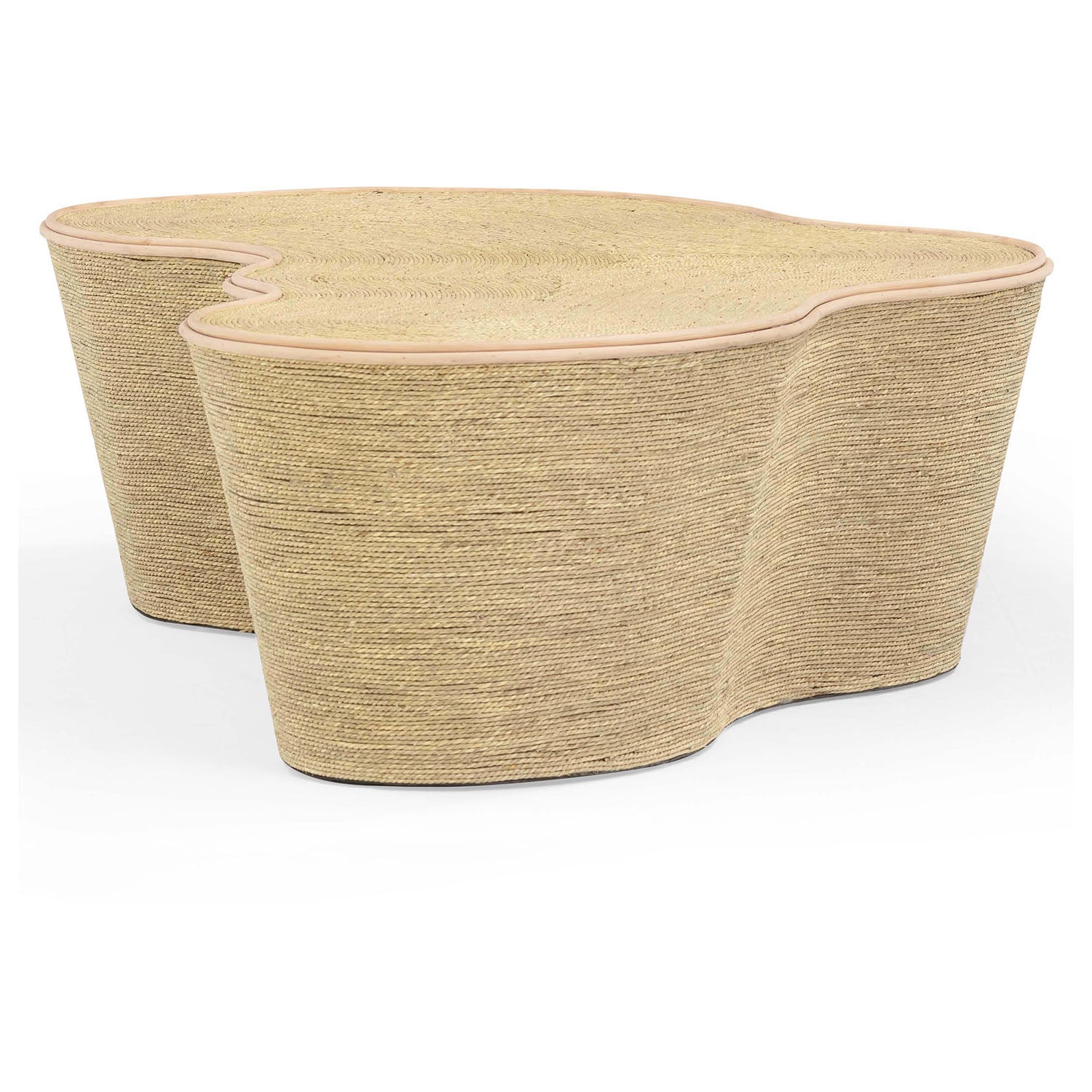 TOV Furniture Slab Natural Seagrass Coffee Table