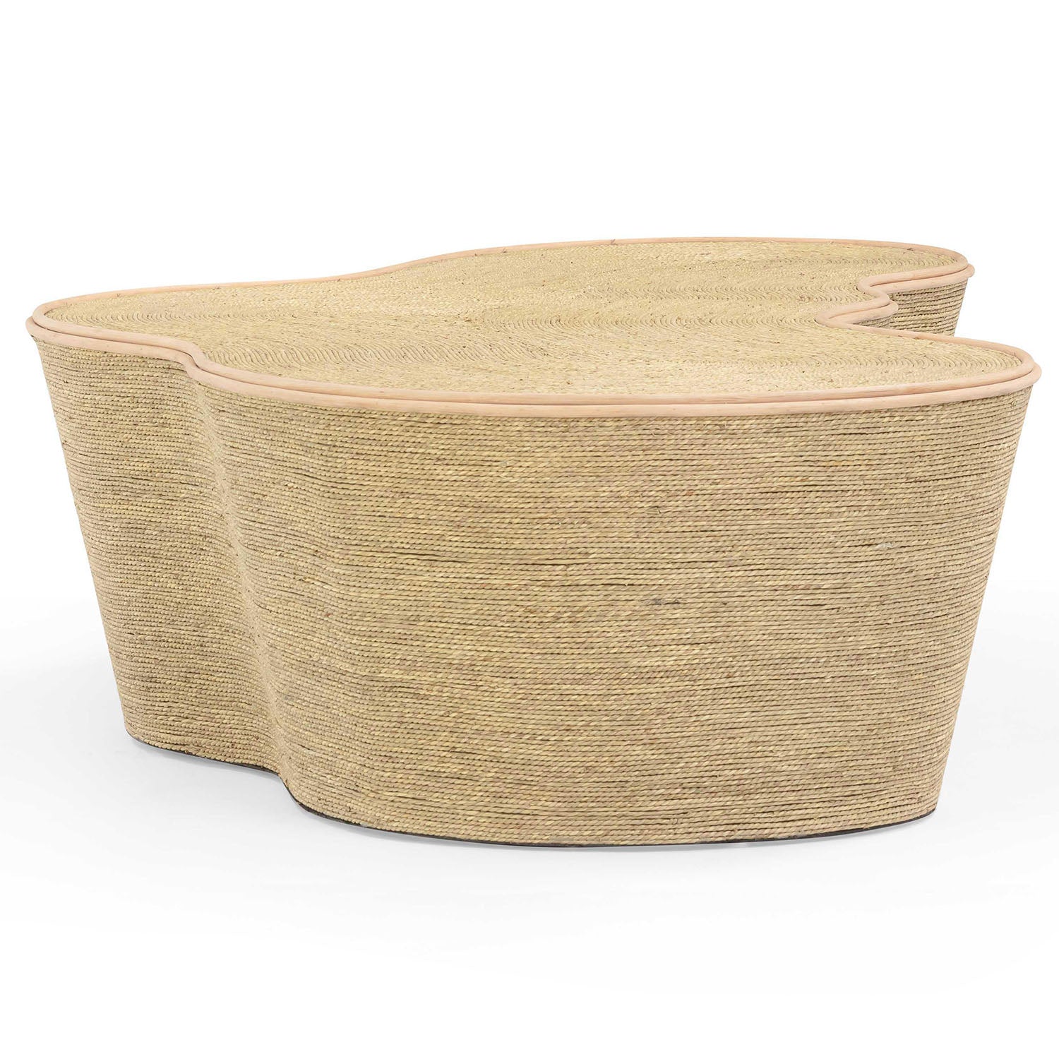 TOV Furniture Slab Natural Seagrass Coffee Table