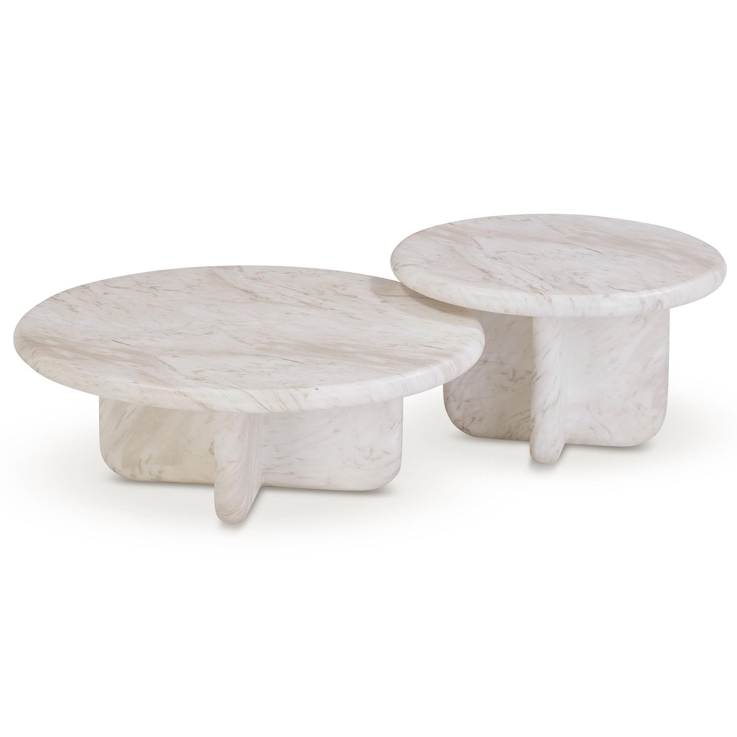 TOV Furniture Juju Nesting Indoor/Outdoor Marble Coffee Tables