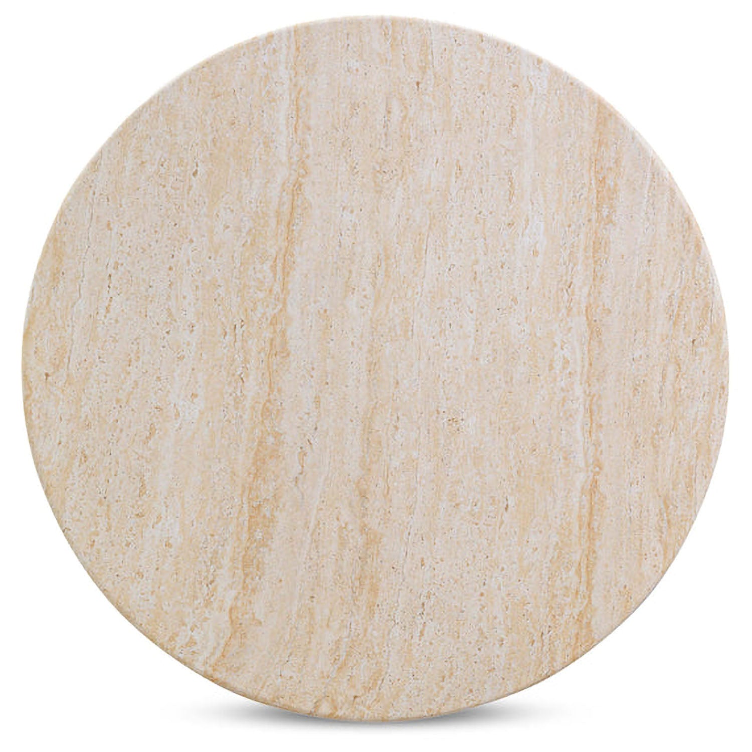 TOV Furniture Amora Faux Travertine Indoor/Outdoor Round Accent Table