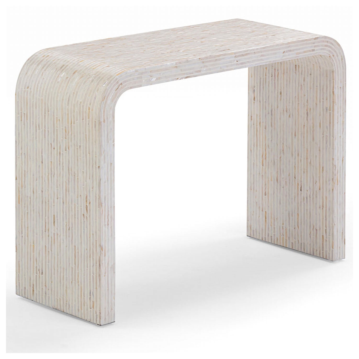 TOV Furniture Opus Cream Capiz Shell Console Table