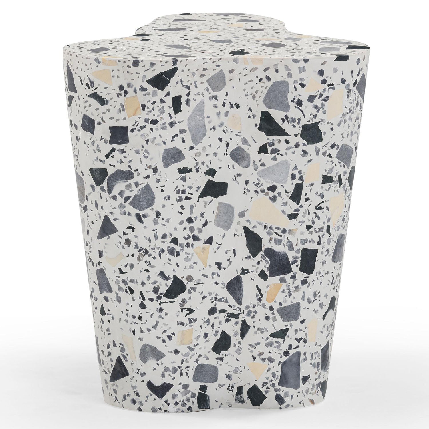 TOV Furniture Slab Terrazzo Side Table