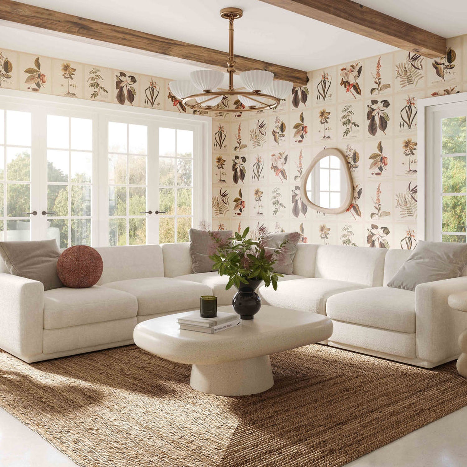 TOV Furniture Darial Sandstone Indoor/Outdoor Coffee Table