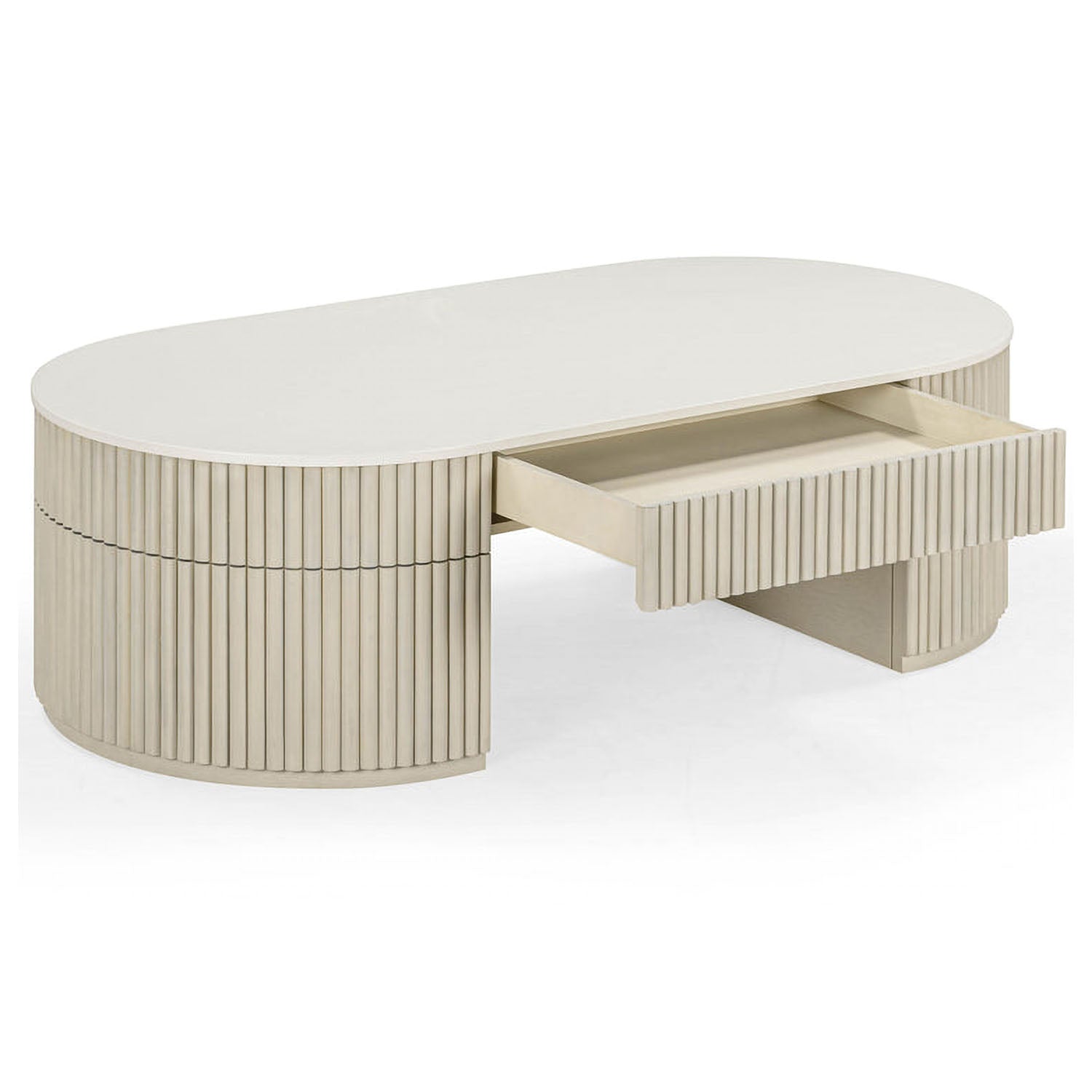 TOV Furniture Bella Cream Large Storage Coffee Table