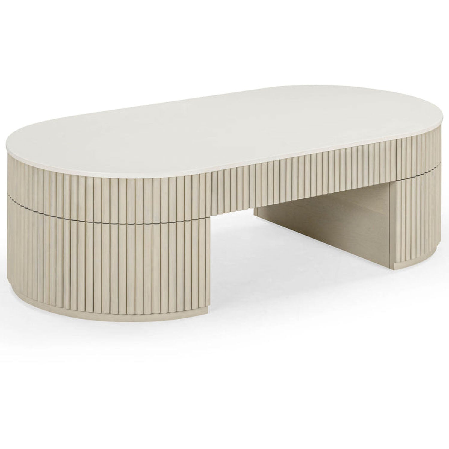 TOV Furniture Bella Cream Large Storage Coffee Table