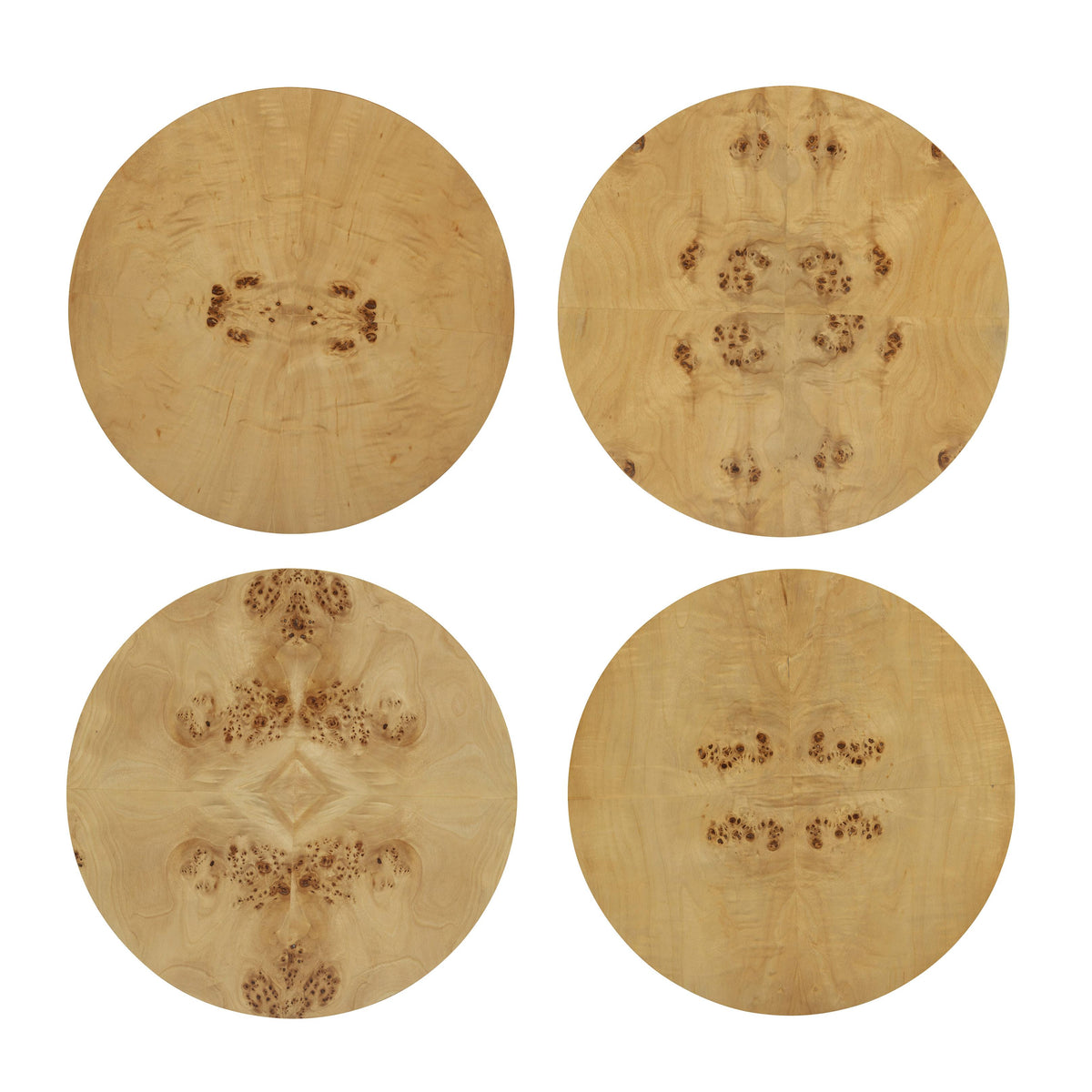 TOV Furniture Fig Natural Burl Drum Side Table