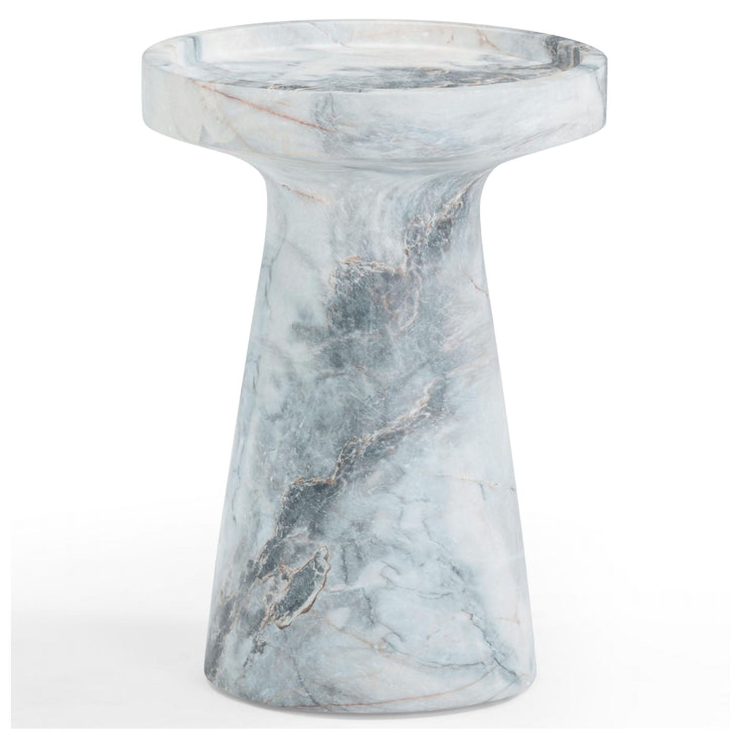 TOV Furniture Zara Aegean Marble Indoor/Outdoor Side Table