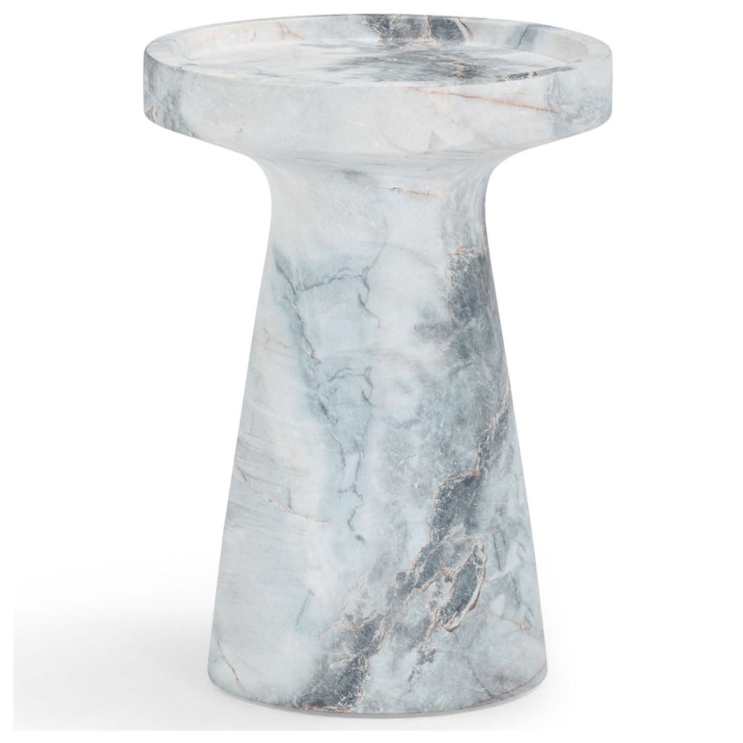 TOV Furniture Zara Aegean Marble Indoor/Outdoor Side Table