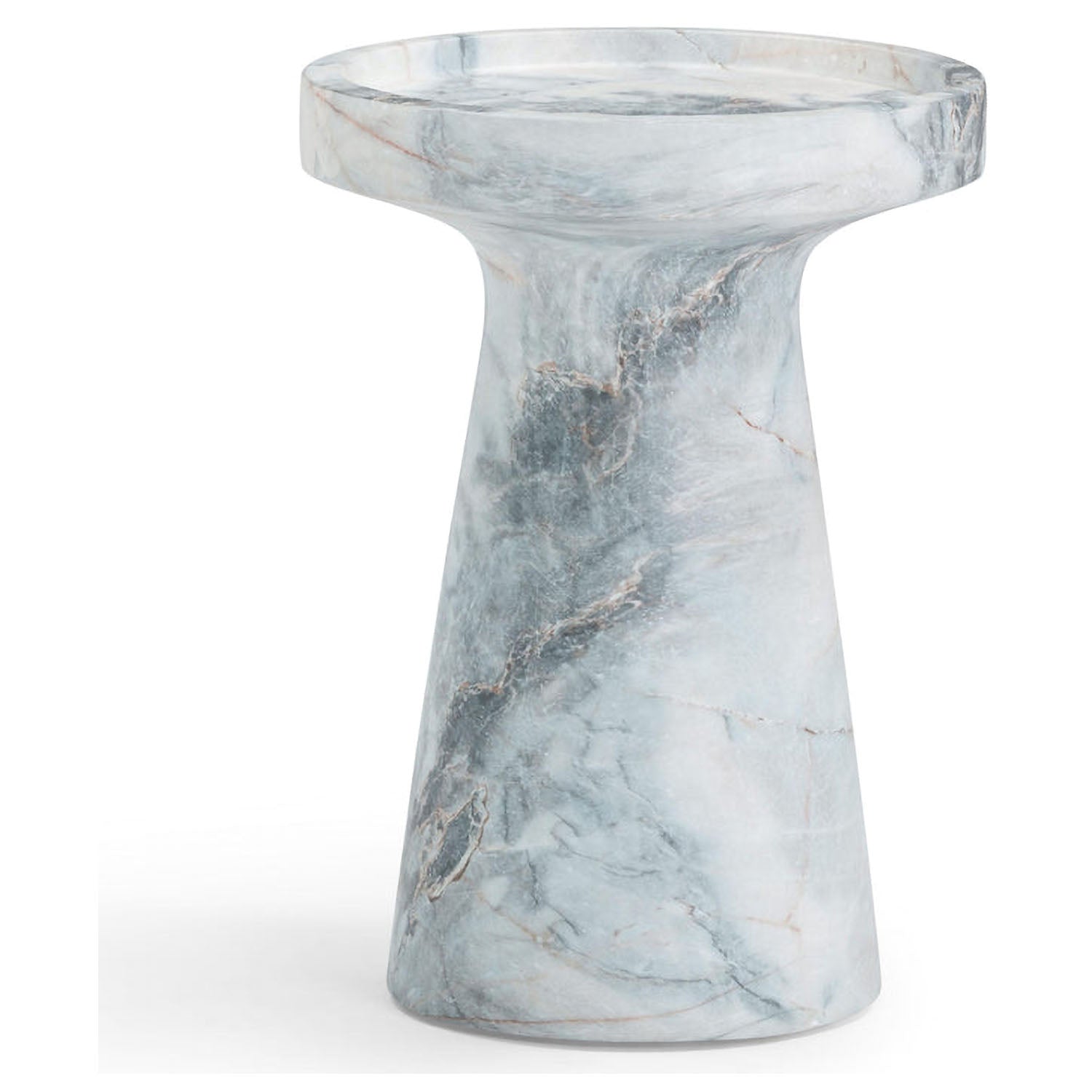 TOV Furniture Zara Aegean Marble Indoor/Outdoor Side Table