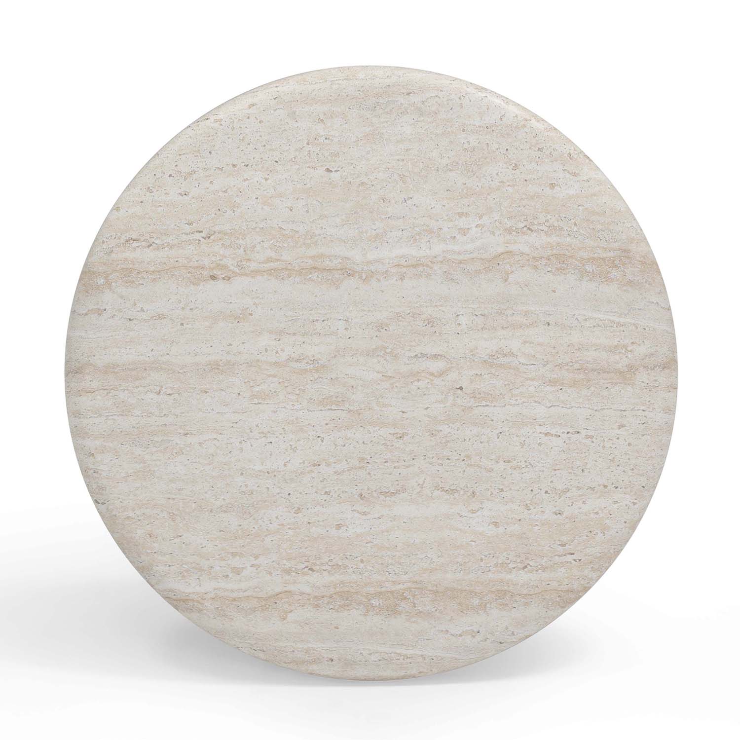 TOV Furniture Cynthia Travertine Concrete Indoor/Outdoor Side Table