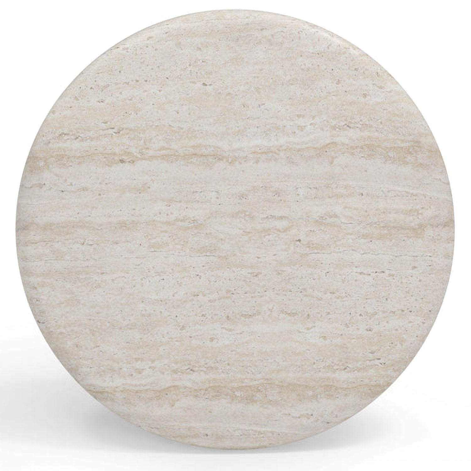 TOV Furniture Cynthia Travertine Concrete Indoor/Outdoor Side Table