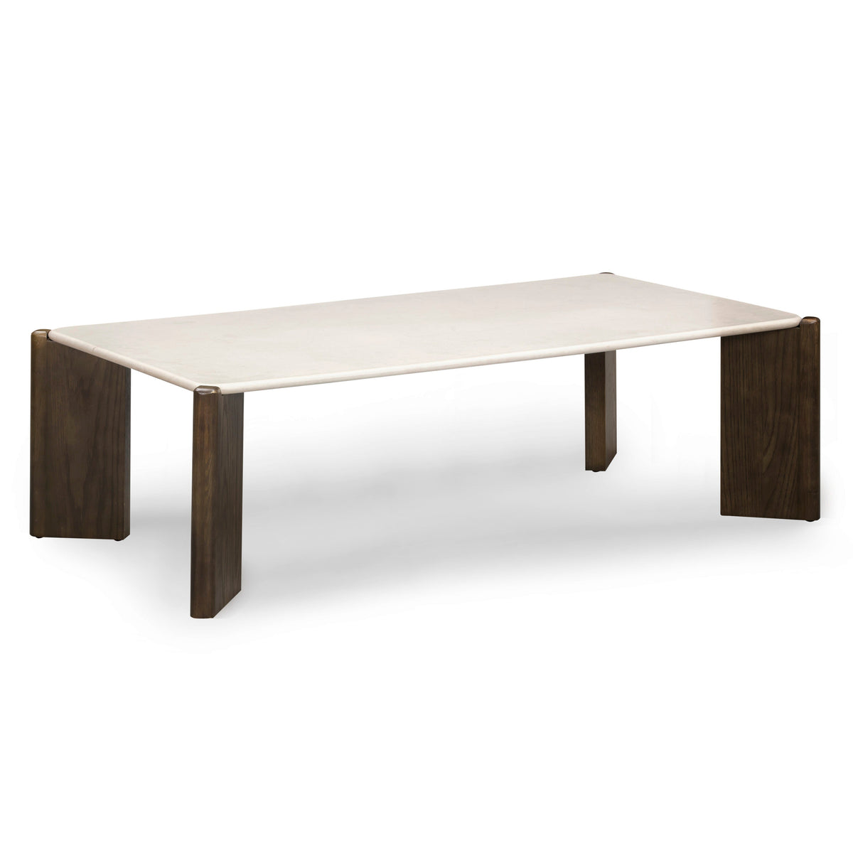 TOV Furniture Restis Cream Quartz 52in Rectangular Coffee Table