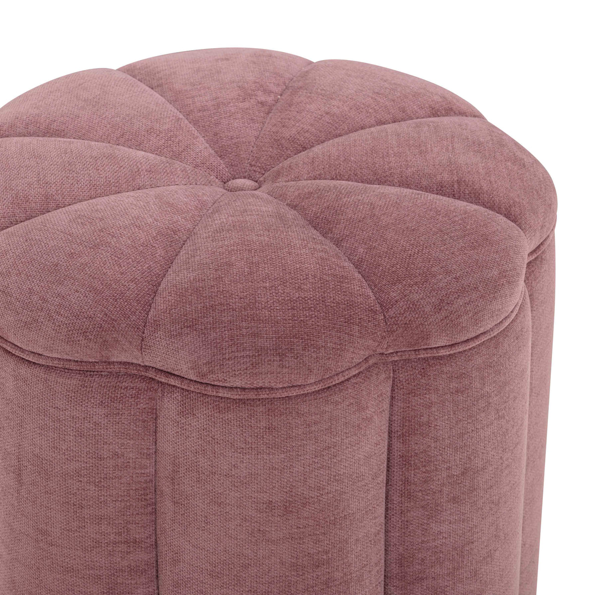 TOV Furniture Fleur Mauve Textured Performance Velvet Storage Ottoman