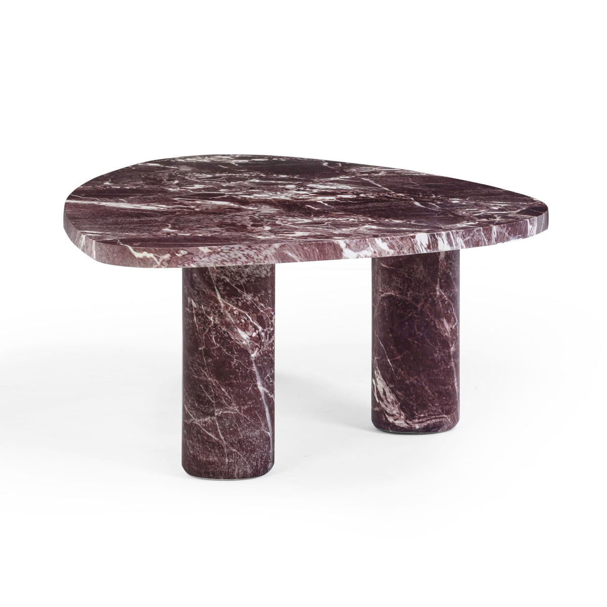 TOV Furniture Libby Faux Red Levanto Marble Indoor/Outdoor Coffee Table