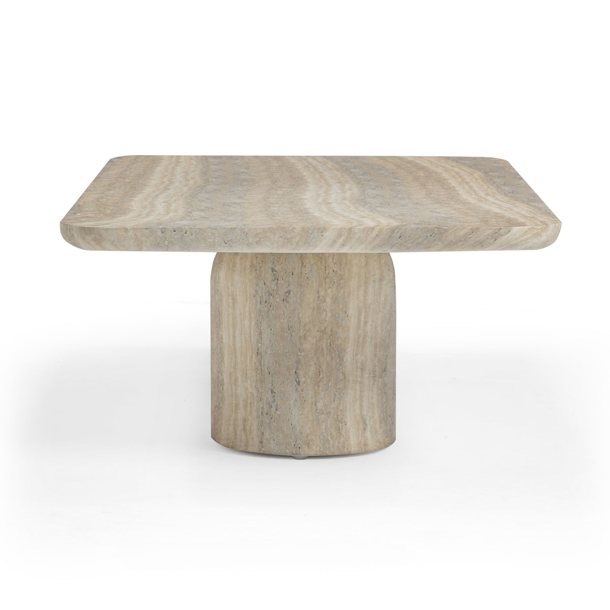 TOV Furniture Tyche Faux Travertine Concrete Rectangular Indoor/Outdoor Coffee Table