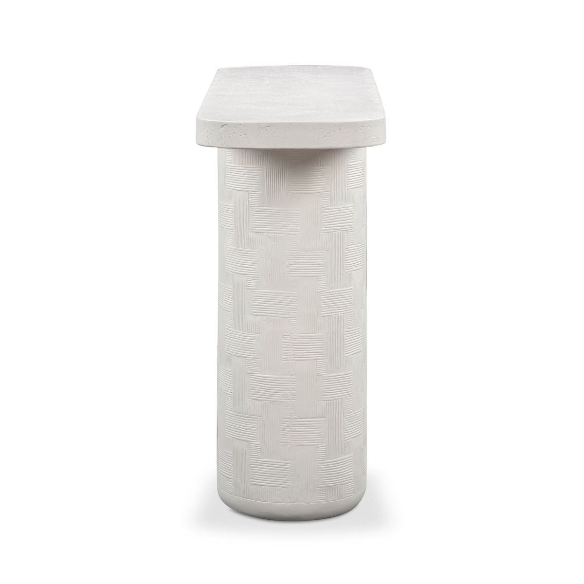 TOV Furniture Suraya Ivory Concrete Indoor/Outdoor Console Table