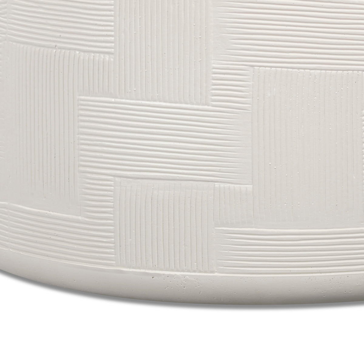 TOV Furniture Suraya Ivory Concrete Rounded Indoor/Outdoor Coffee Table