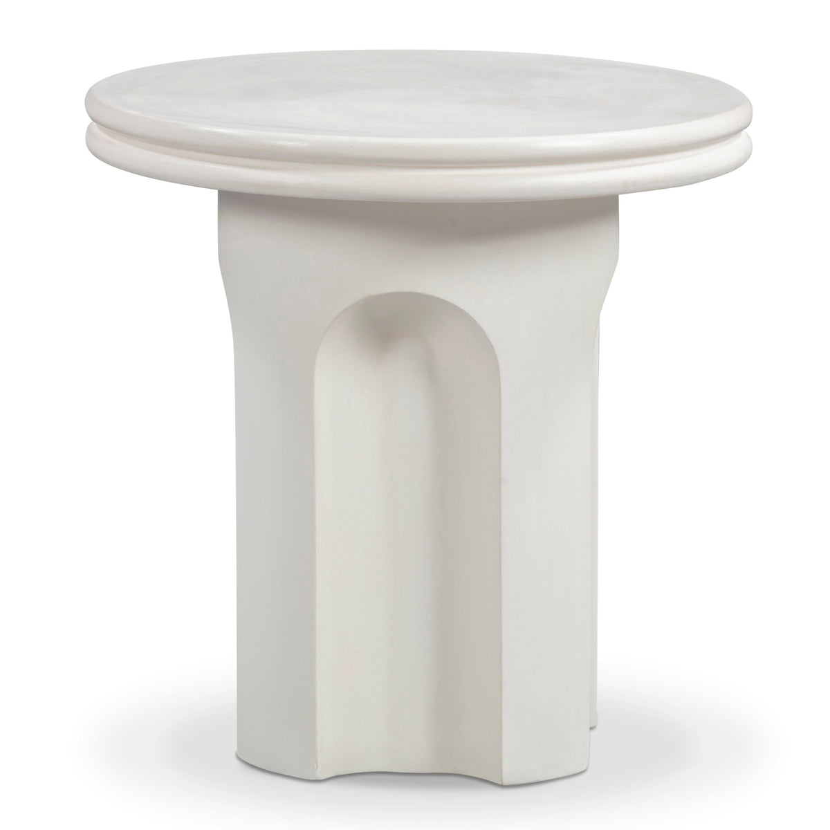 TOV Furniture Cassandra Ivory Concrete Indoor/Outdoor Side Table