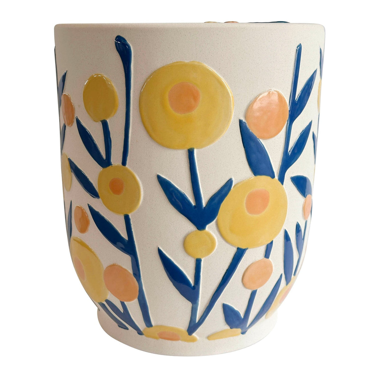 TOV Furniture Ceramic Summer Garden Indoor/Outdoor Table in hand-painted ceramic, primary product view
