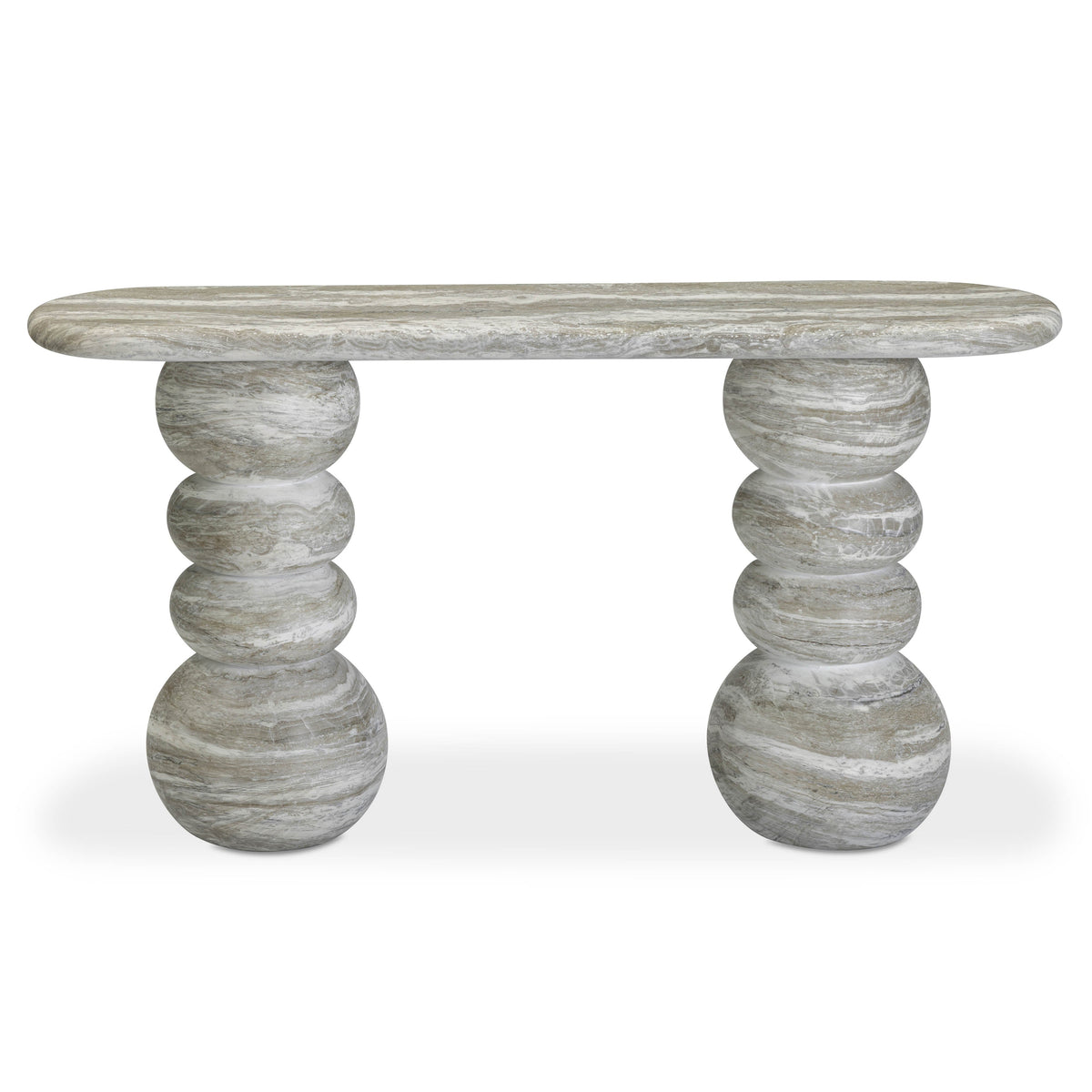 TOV Furniture Hyre Faux Stone Concrete Indoor/Outdoor Console Table