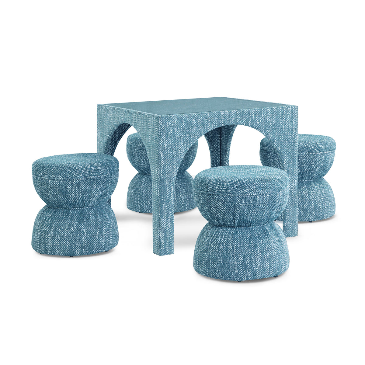 TOV Furniture Tomlin Teal Square Mahjong Table