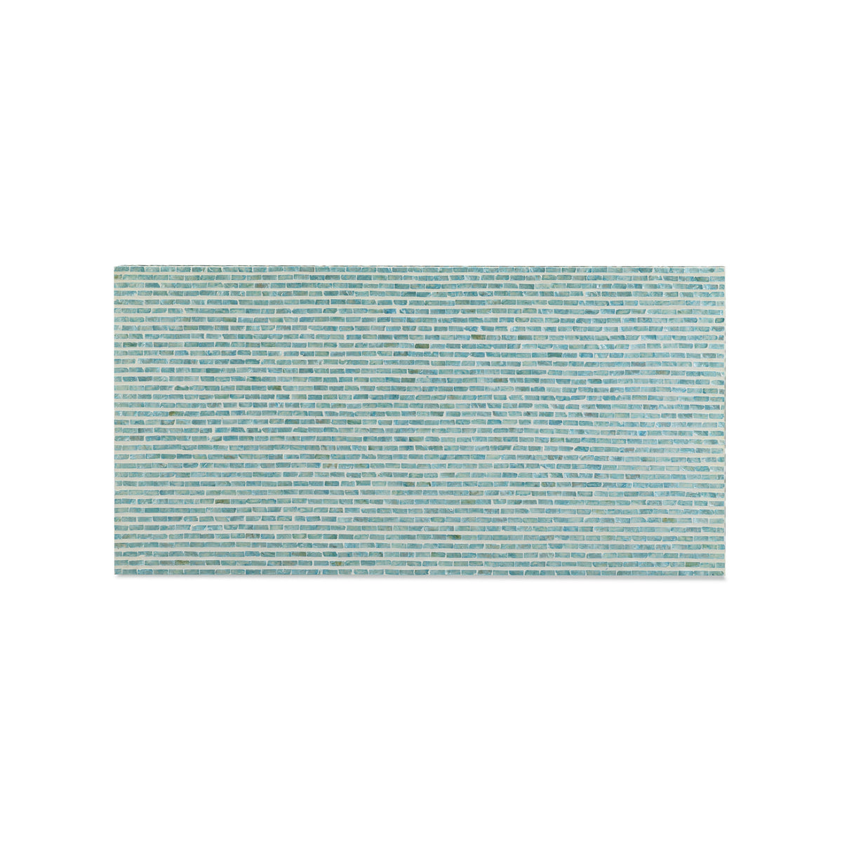 TOV Furniture Earl Light Blue Shell Rectangular Coffee Table