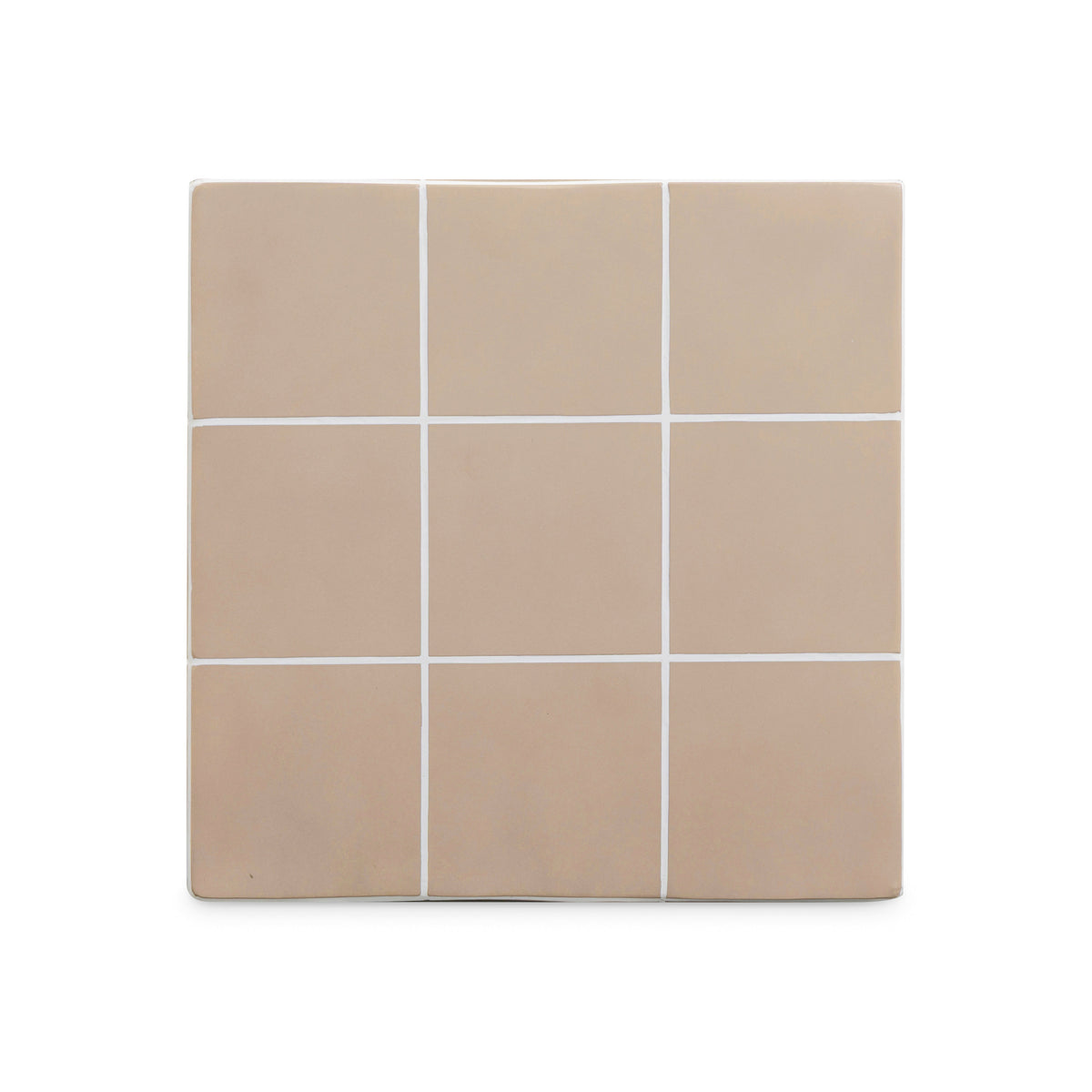 TOV Furniture Alma Tile Taupe Concrete Indoor/Outdoor Side Table
