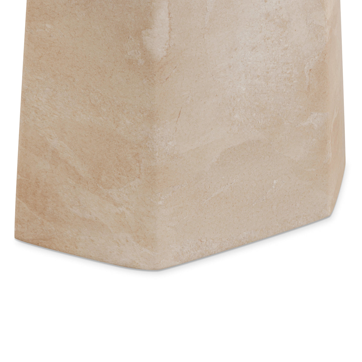 TOV Furniture Zaya Rose Faux Marble Concrete Indoor/Outdoor Side Table