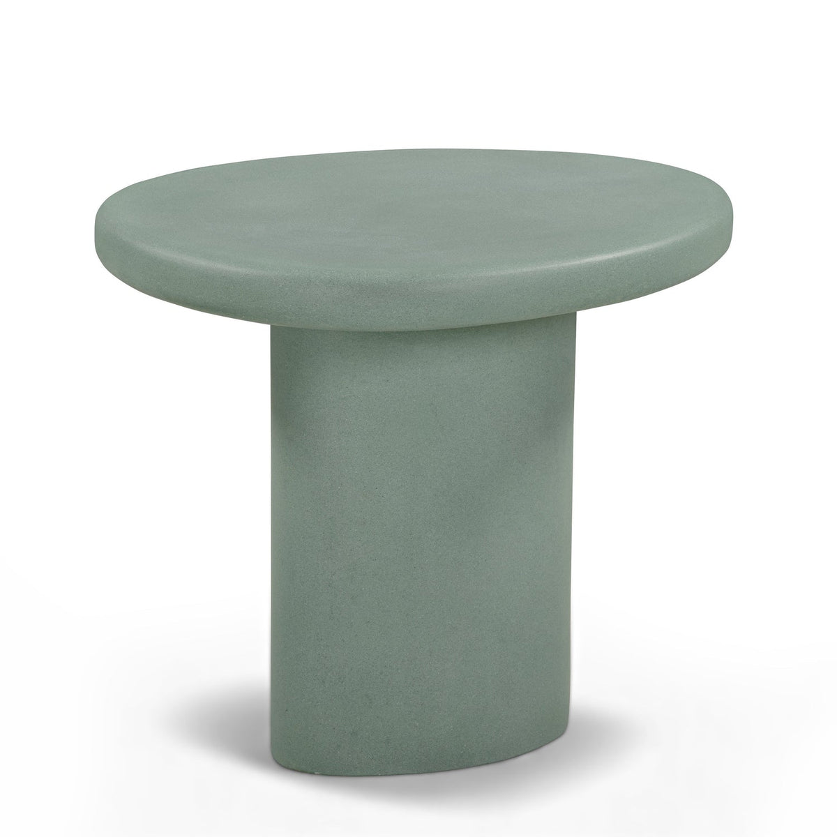 TOV Furniture Jade Green Concrete Indoor/Outdoor Side Table