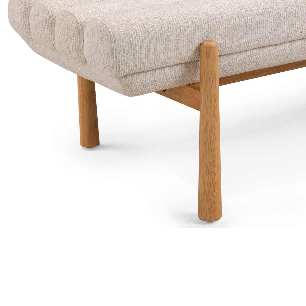 TOV Furniture Julianna Cream Textured Performance Bench