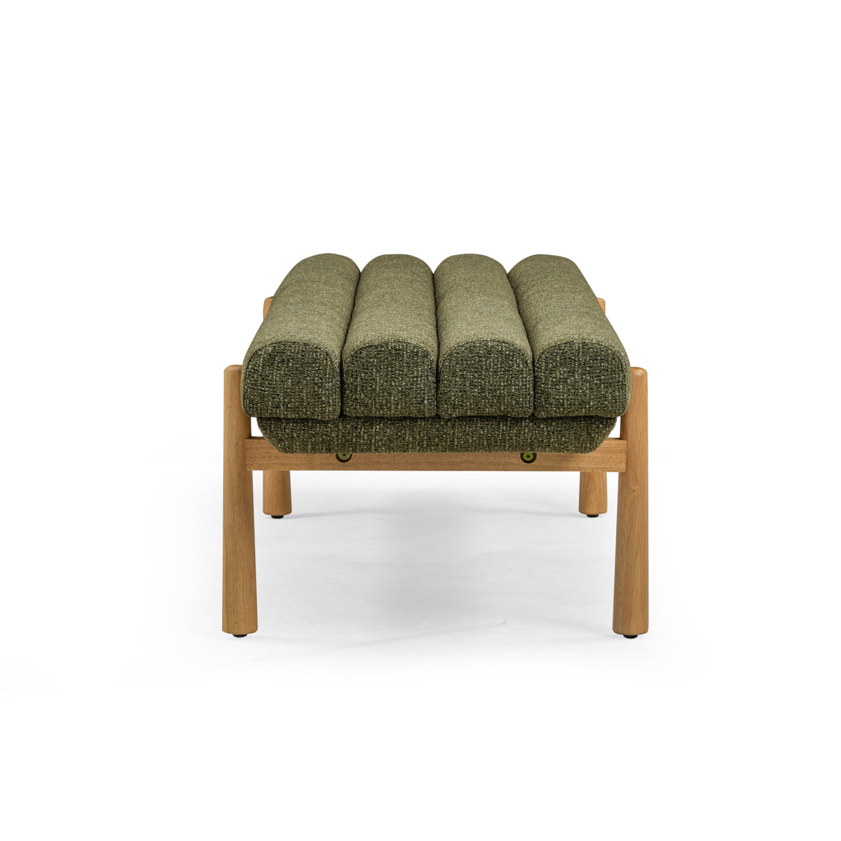 TOV Furniture Julianna Green Textured Performance Bench