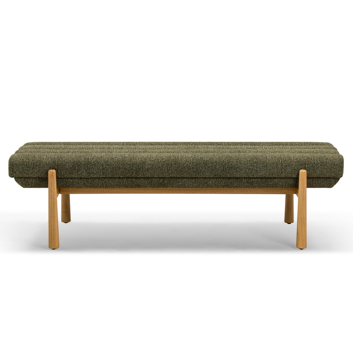 TOV Furniture Julianna Green Textured Performance Bench